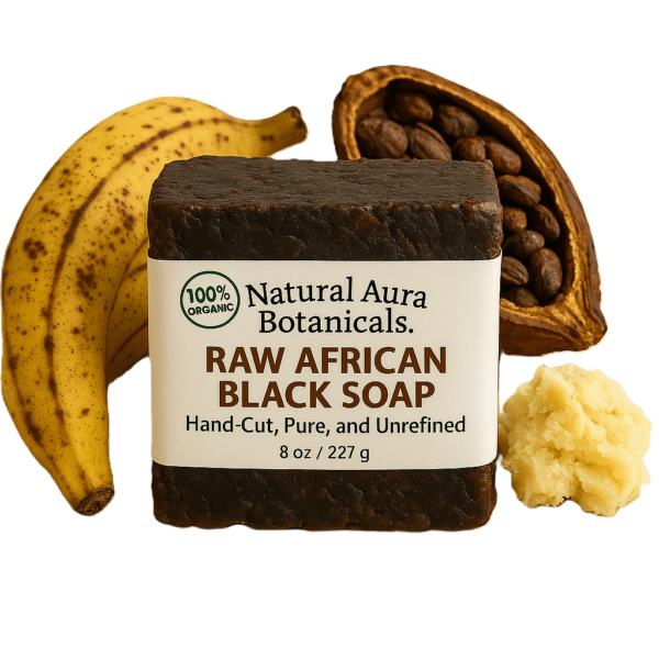 Raw African Black Soap | Hand-Cut, Pure, and Unrefined