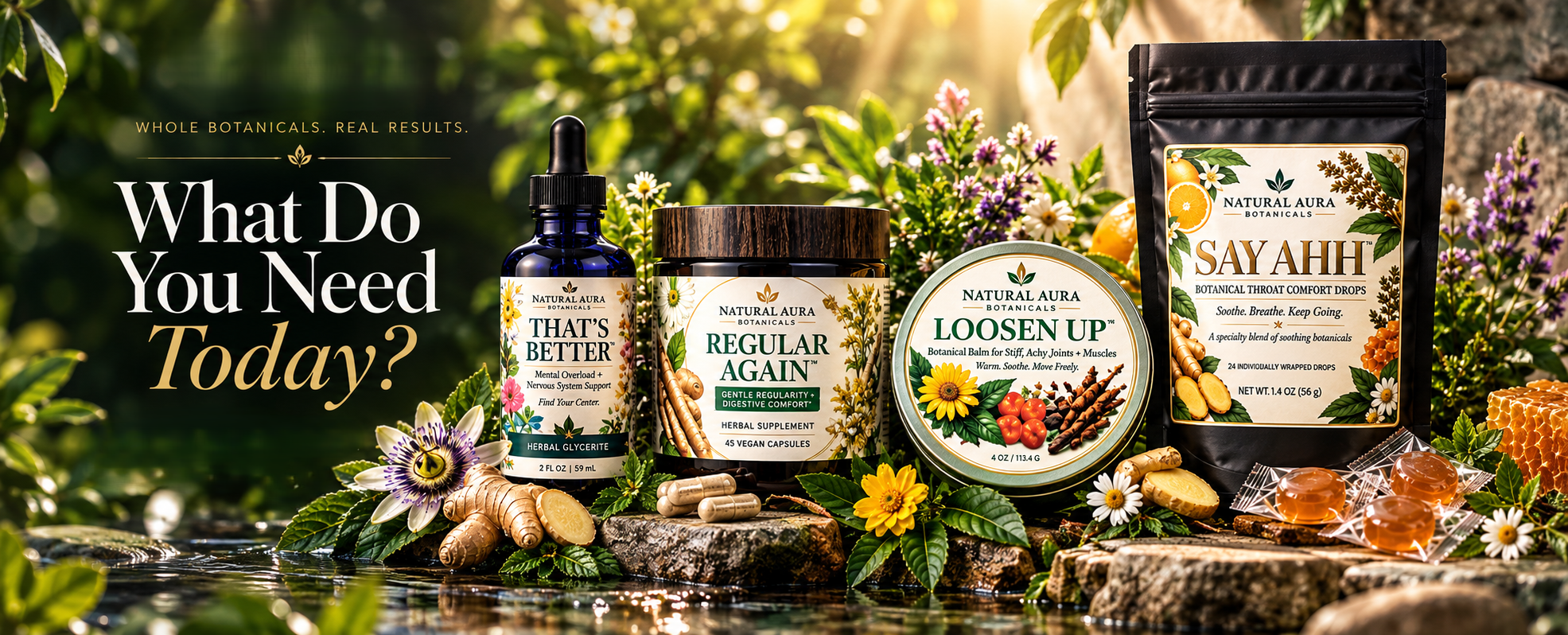 Natural Aura Botanicals whole botanical products